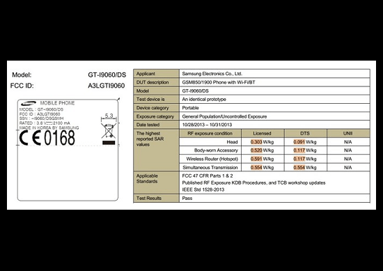هاتف Samsung Galaxy Grand Lite يظهر في لجنة الاتصالات الفيدرالية