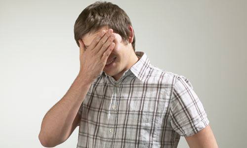 shy guy hiding face