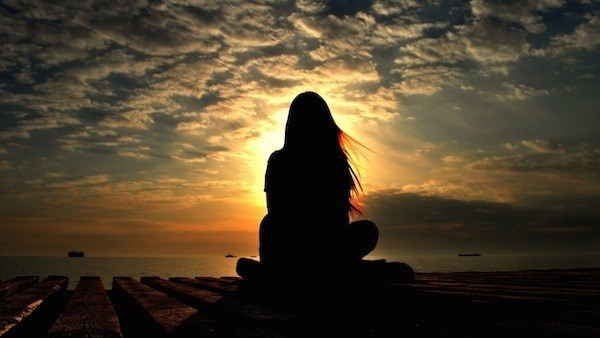 thinking sunset