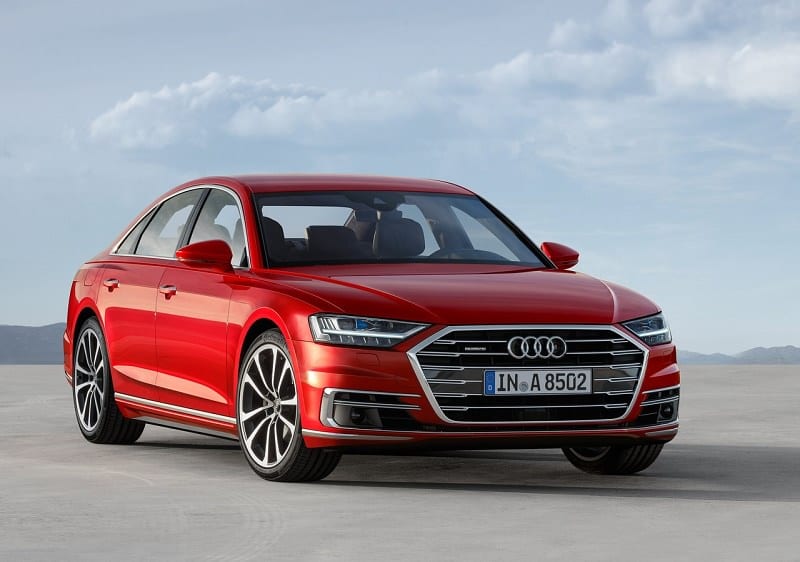 Audi A8 red