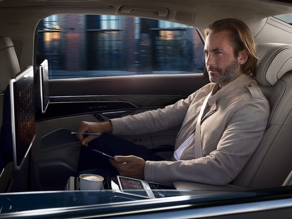 Audi A8 backseat