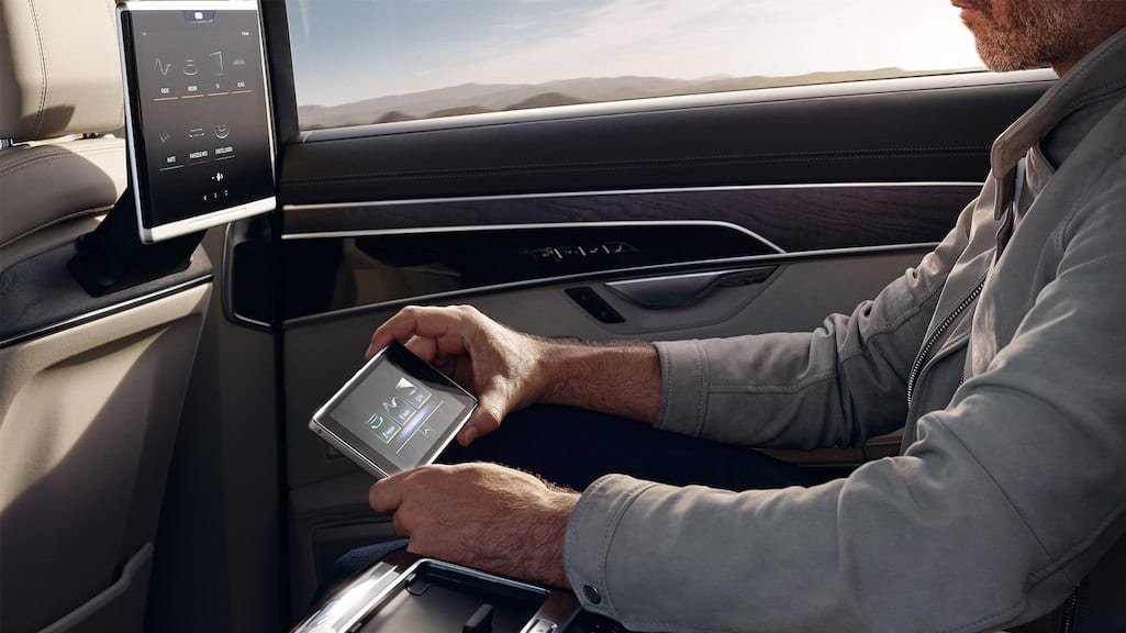 Audi A8 backseat