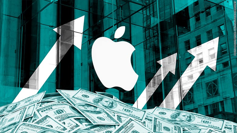 شركة أبل أول شركة عامة تصل إلى قيمة التريليون دولار