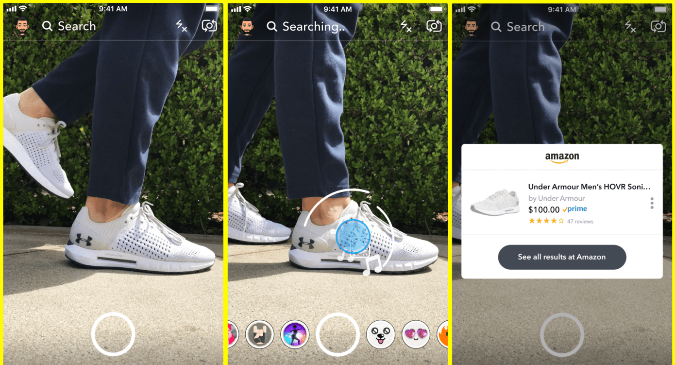 منصة سناب شات تتيح لك مسح المنتجات بالكاميرا وشرائه من أمازون!