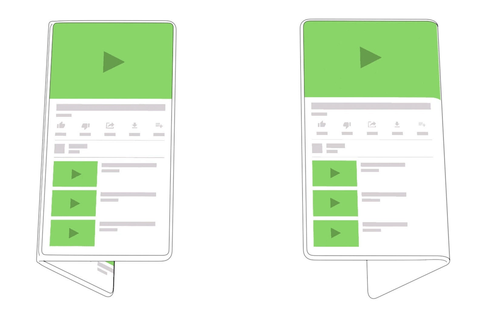 جوجل تفكر في تطوير الهواتف الذكية القابلة للطي