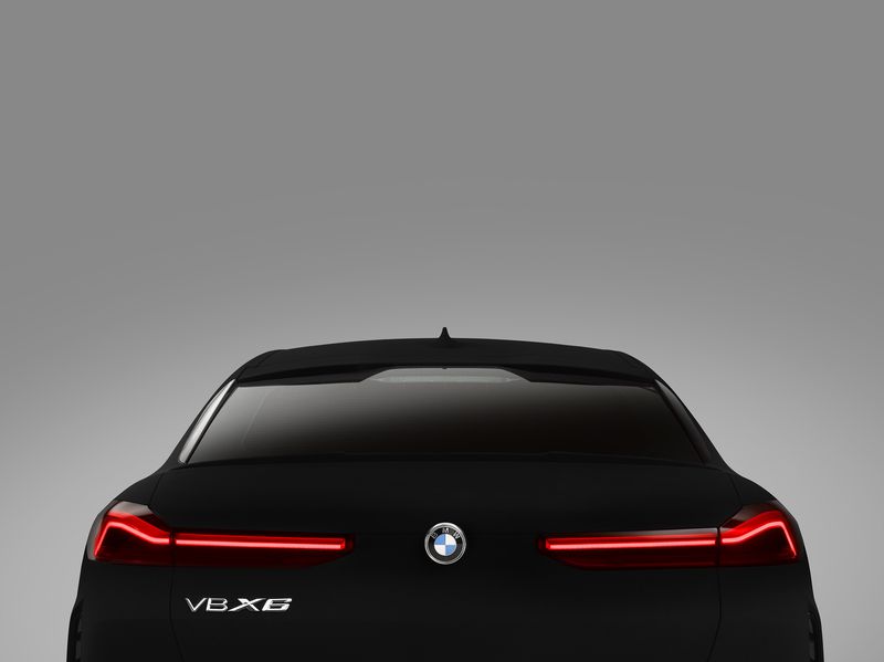 BMW X6 Vantablack backview