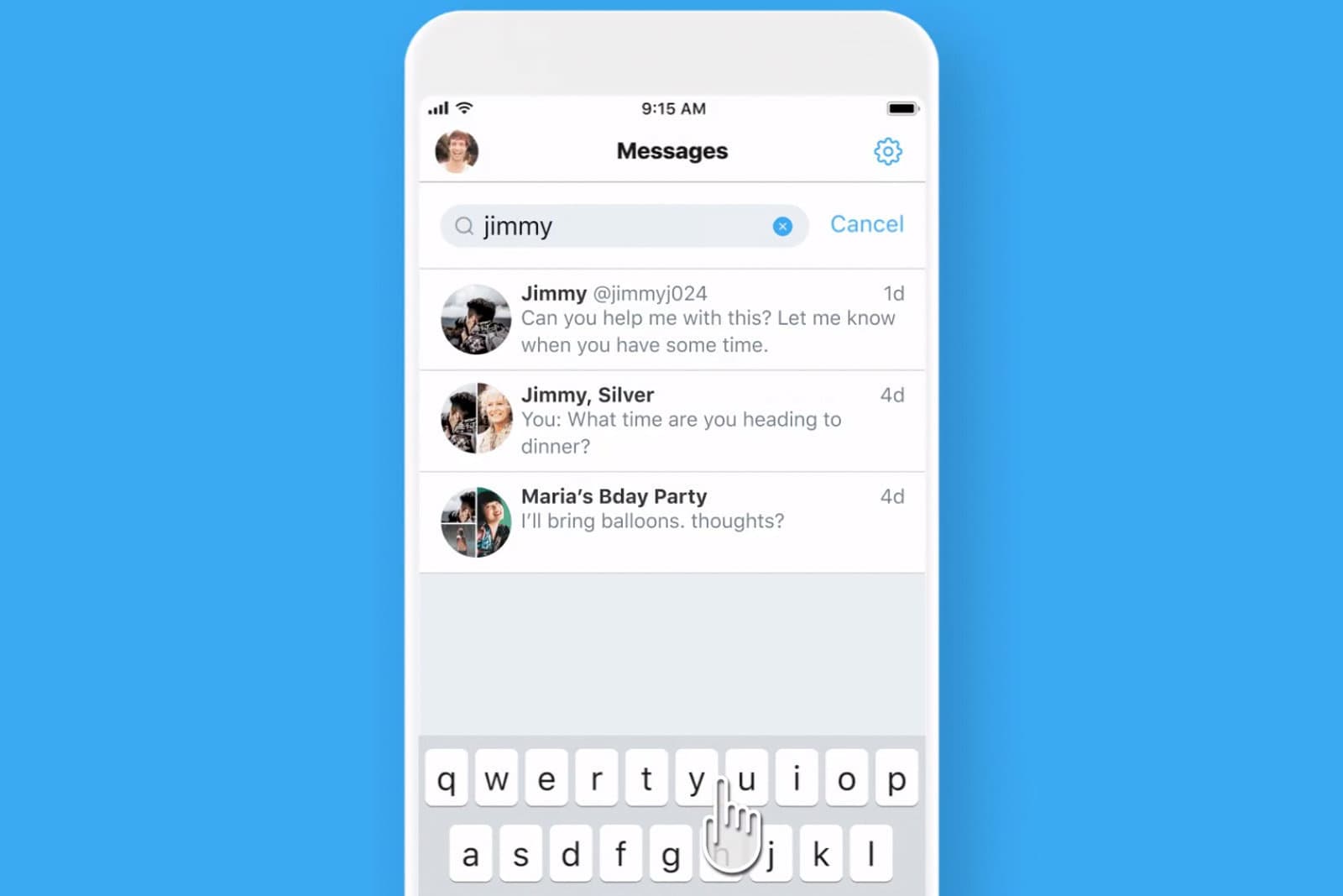 تويتر يختبر البحث في الرسائل الخاصة للمستخدمين