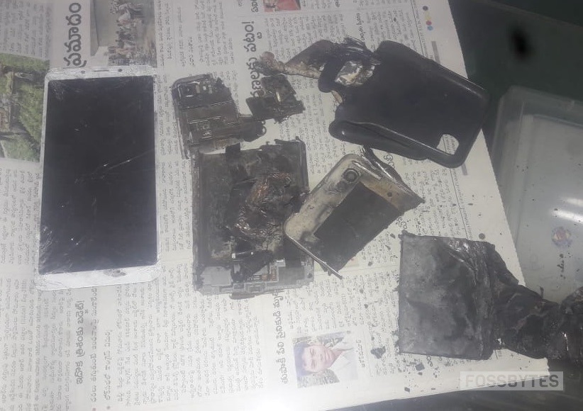 انفجار هاتف شاومي ريدمي 6A