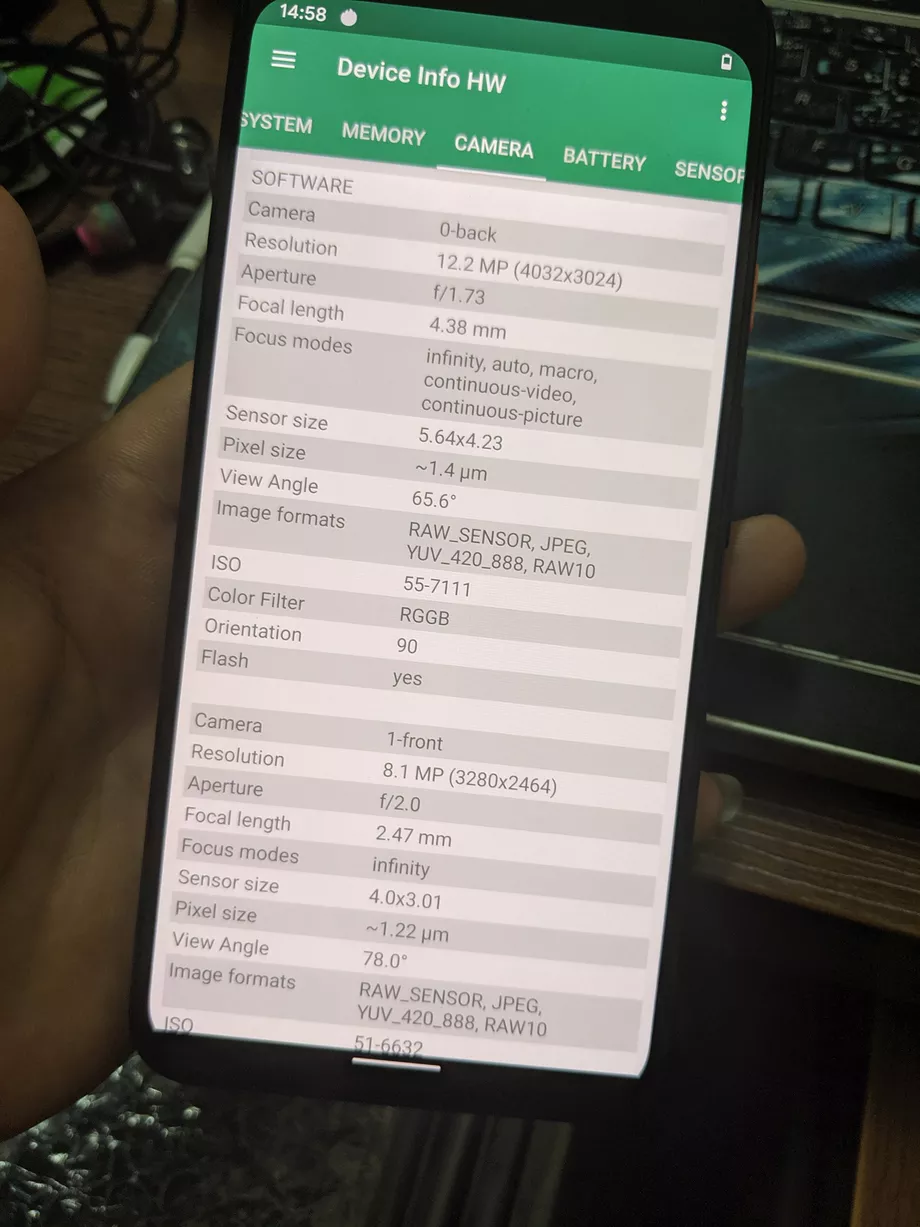 بكسل 4 إكس إل screen