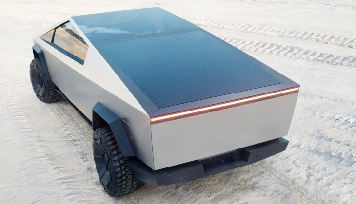 سيارة تسلا cybertruck سيارة كهربائية جديدة بتصميم فريد قد يبدو مرعبًا 1