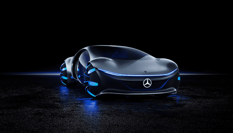 نظرة قريبة على سيارة مرسيدس Vision AVTR الاختبارية