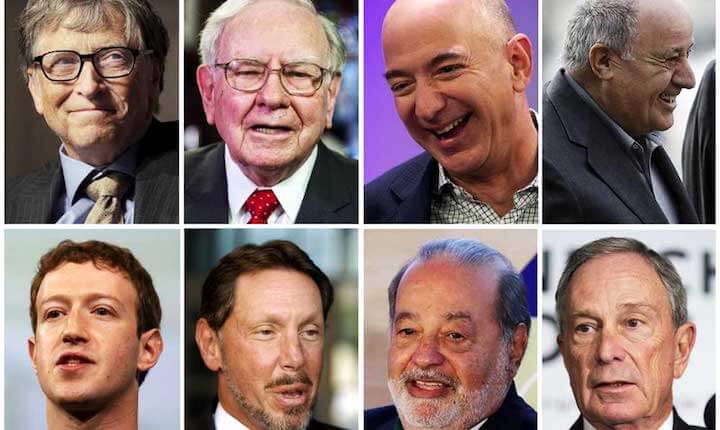 هناك 2,153 ملياردير في العالم ثروتهم أعلى من 4.6 مليار شخص!