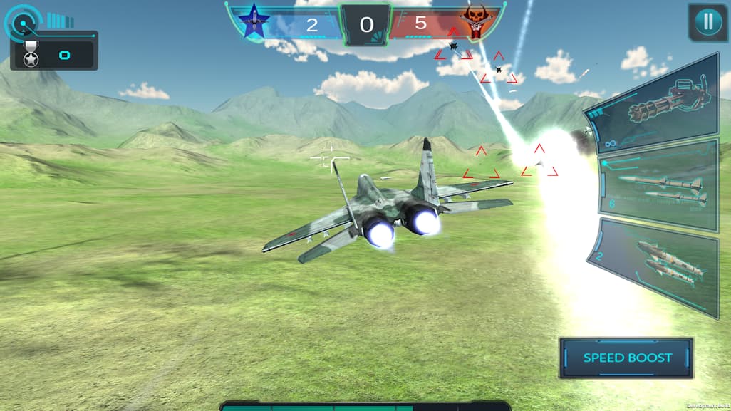 Air Combat Sky fighter - افضل العاب الطائرات الحربية للاندرويد