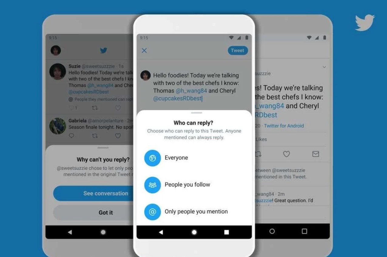 تويتر يختبر السماح للمستخدمين بتحديد من يستطيع الرد عليهم