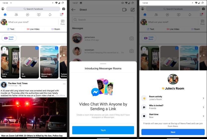 كيف تستخدم غرف محادثة مسنجر الجديدة على هاتفك؟