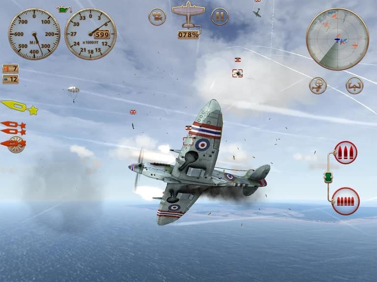 Sky Gamblers Storm Raiders - افضل العاب الطائرات الحربية للاندرويد