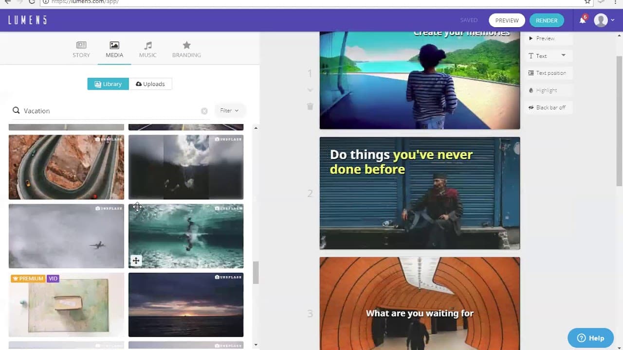 Lumen5 - تحميل افضل برامج مونتاج فيديو سهل الاستعمال