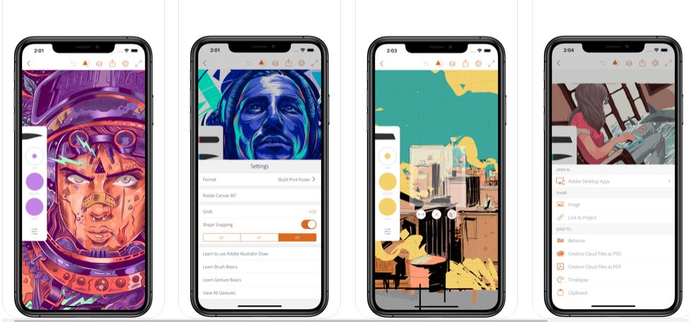 برامج تصميم للايفون