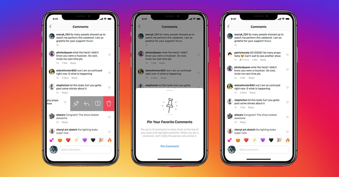 ميزة تثبيت التعليقات تصل إلى جميع مستخدمي Instagram أخيراً