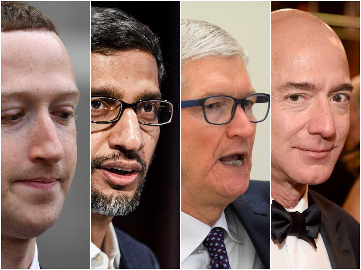 رؤساء شركات Facebook وApple وGoogle وAmazon سيشهدون أمام الكونجرس الامريكي نهاية الشهر الجاري