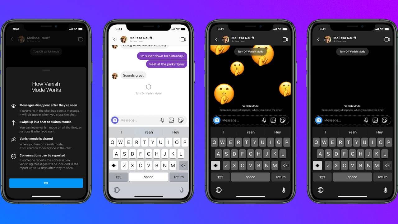 مسنجر ورسائل إنستجرام ستحصل على ميزة الرسائل المتلاشية