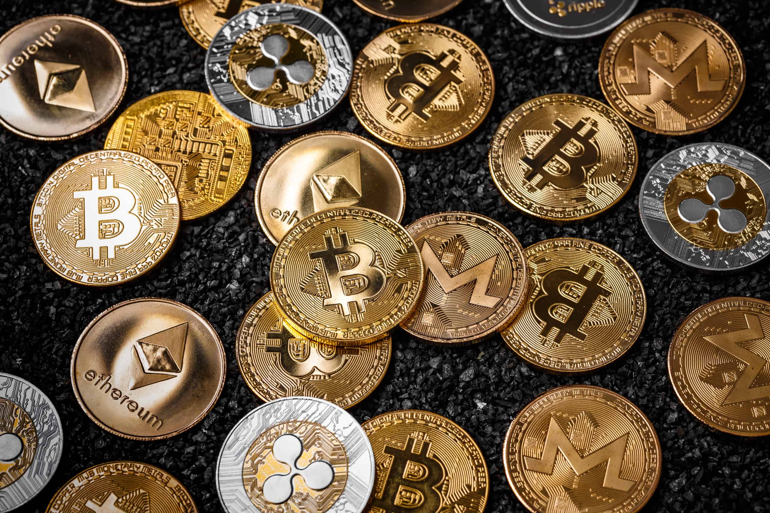 stack of cryptocurrency