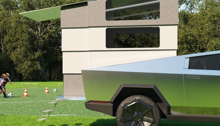شاهد مركبة التخييم الباهظة والمصممة حصراً لسيارة Cybertruck من تسلا