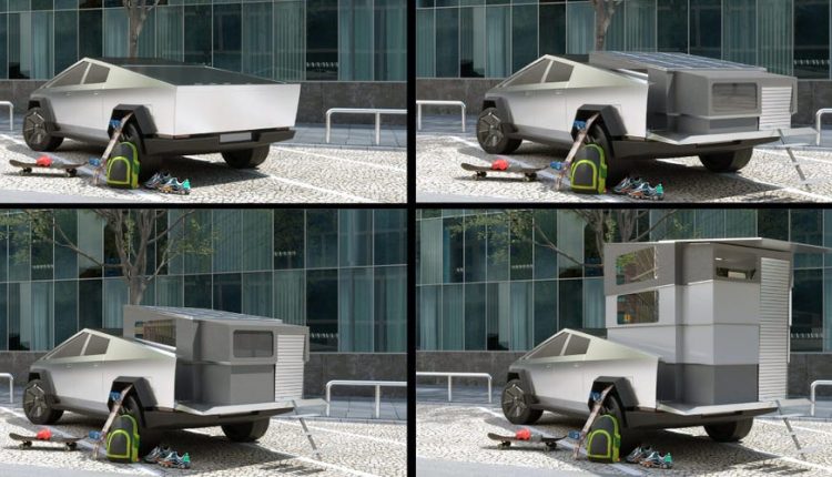 شاهد مركبة التخييم الباهظة والمصممة حصراً لسيارة Cybertruck من تسلا