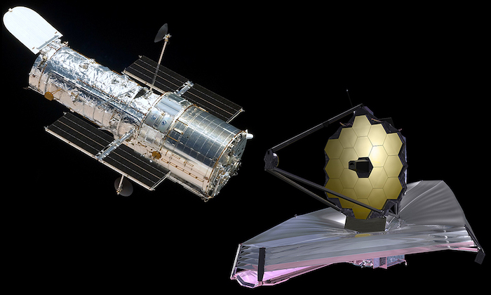 james webb vs hubble