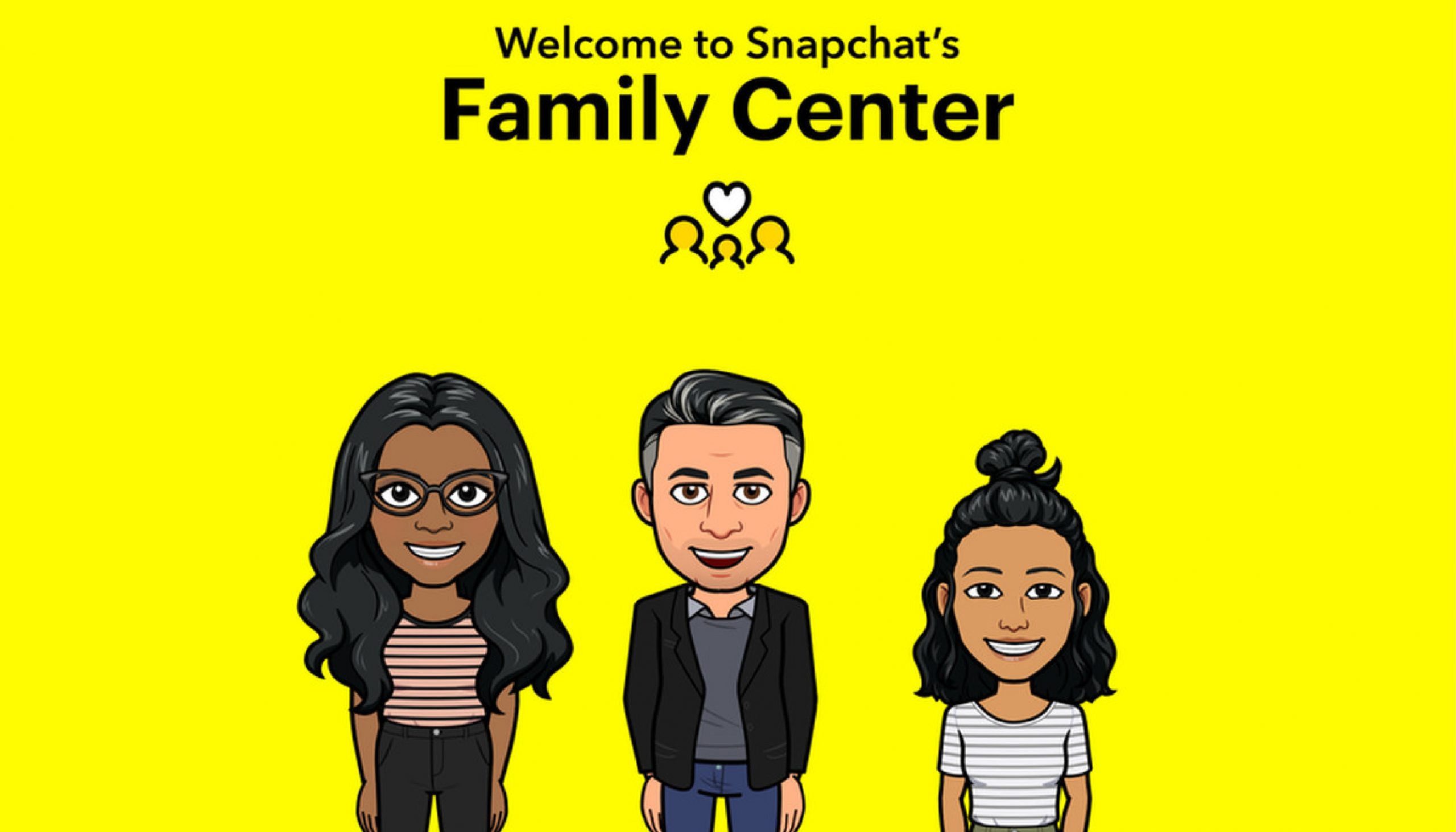 ميزات الرقابة الأبوية في سناب شات Family Centre