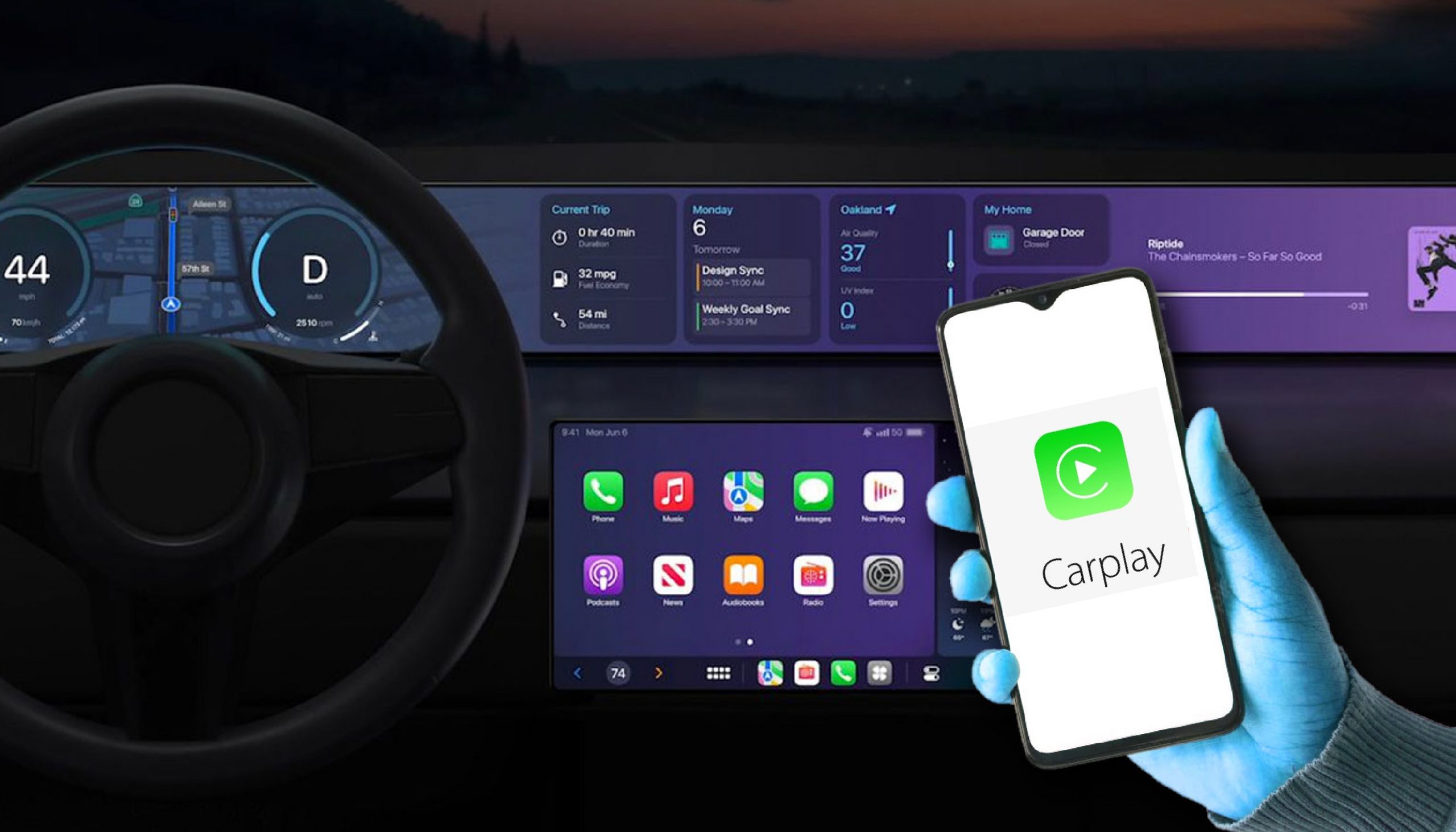 الإصدار الجديد من Apple CarPlay