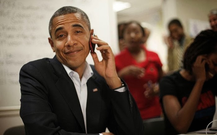 أوباما تطبيقات الهواتف
