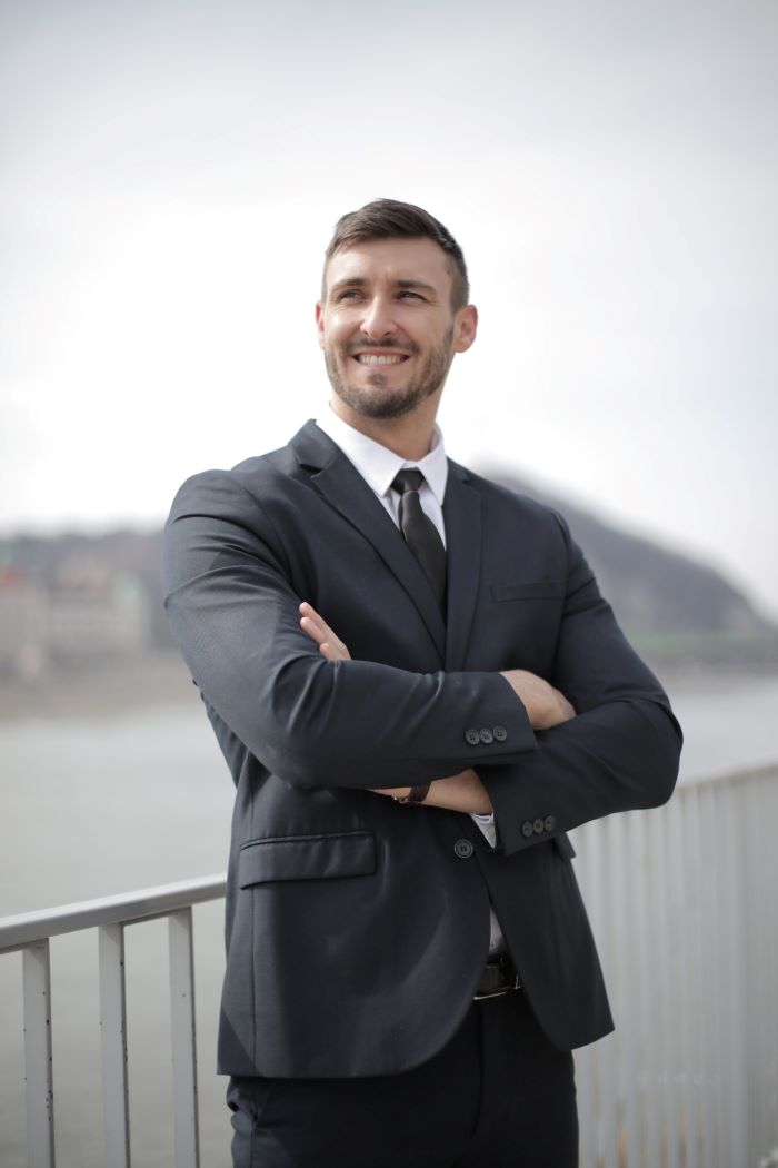 fit looking business man