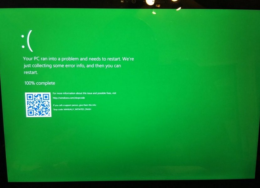 windows blue screen of death