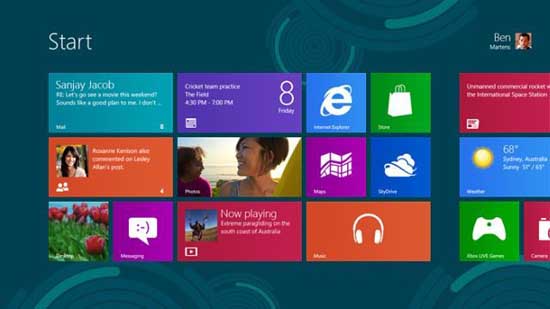 windows 8 interface