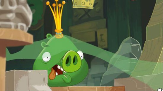 angry birds king pig cartoon