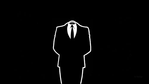 black suit anonymous