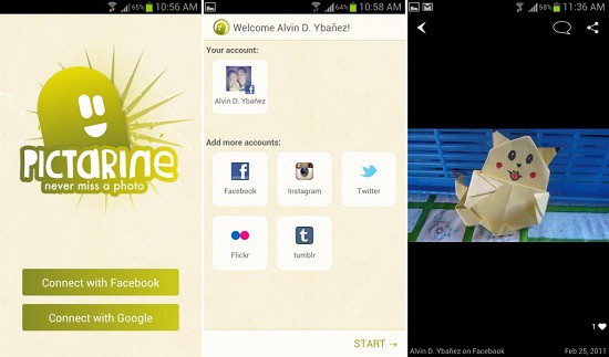 pictarine android application