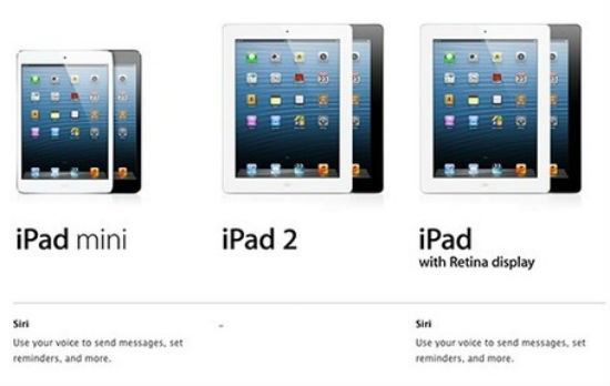 ipad 2 mini and pro