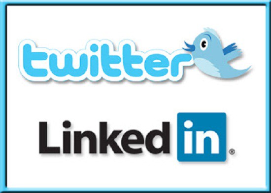 twitter and linkedin