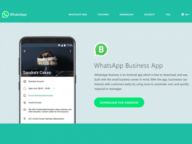 واتس اب تطلق إصدارها الخاص بالأعمال