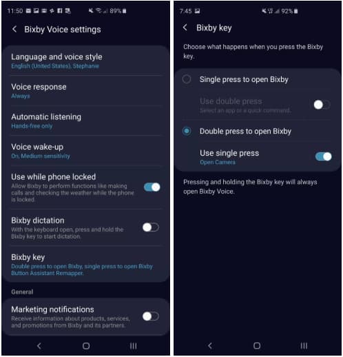 تخصيص زر Bixby على جالاكسي إس 10 1