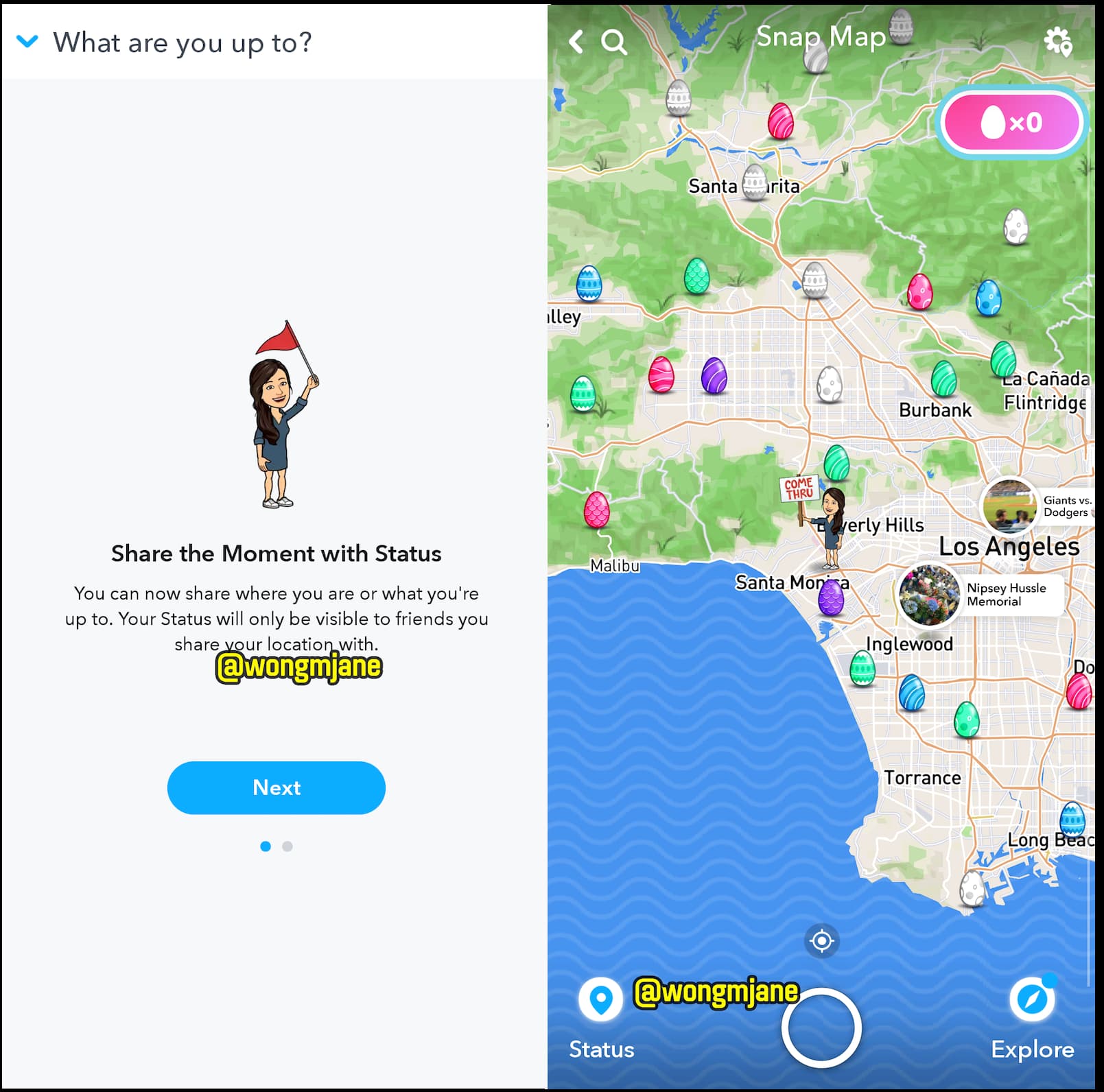 حالة سناب شات Snap Map