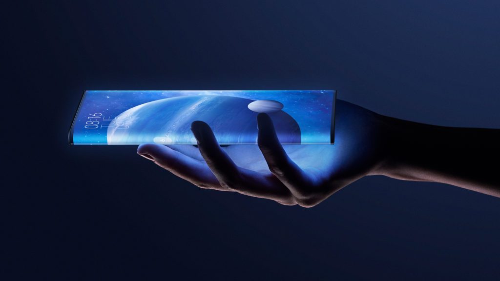 هاتف مي ميكس ألفا هاتف جديد ذو شاشة ملفوفة من شاومي