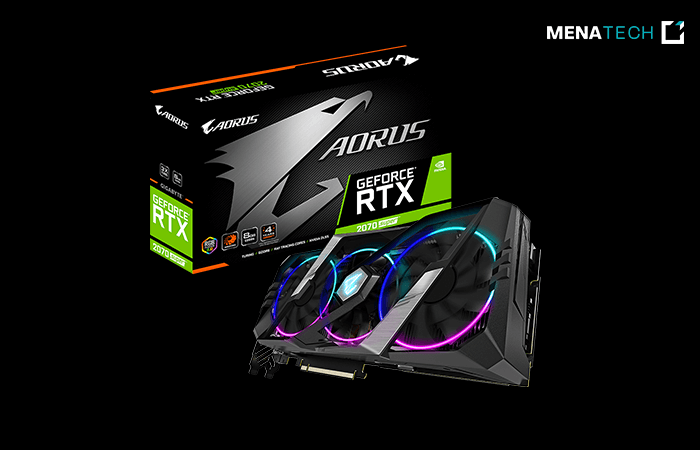 نظرة على بطاقة رسوميات Aorus RTX 2070 Super من جيجابايت