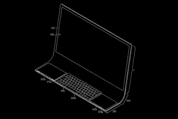 براءة اختراع تُظهر iMac مع لوحة مفاتيح مُدمجة في الشاشة