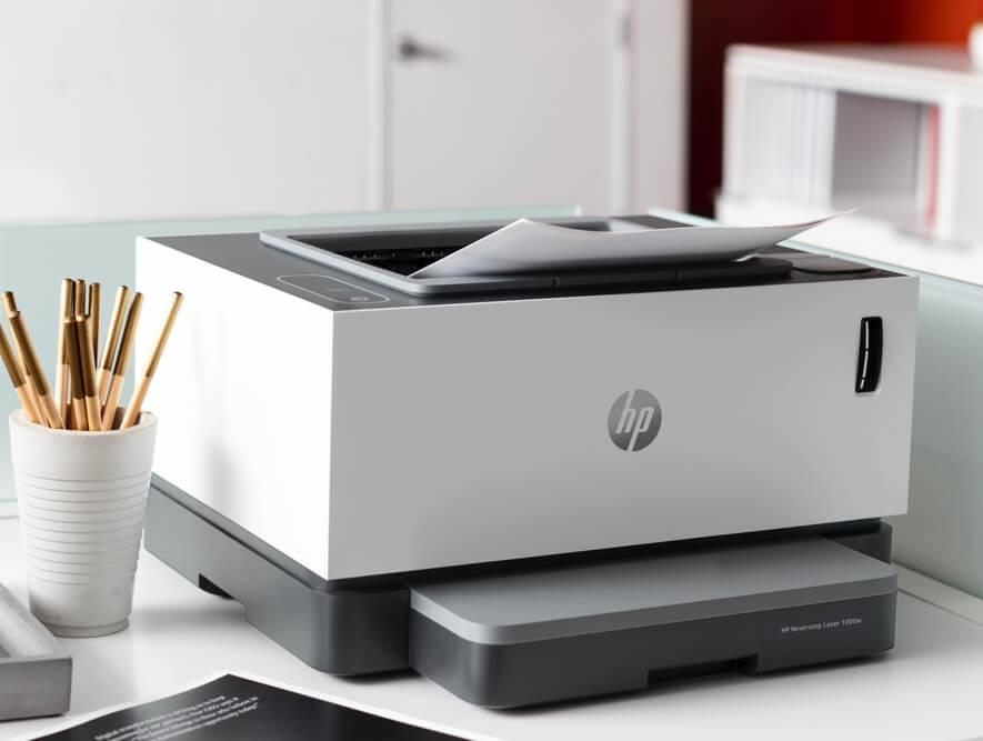 طابعات HP Neverstop Laser وتطبيق HP Smart