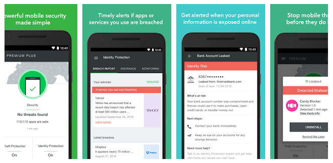 برنامج Lookout للحماية
