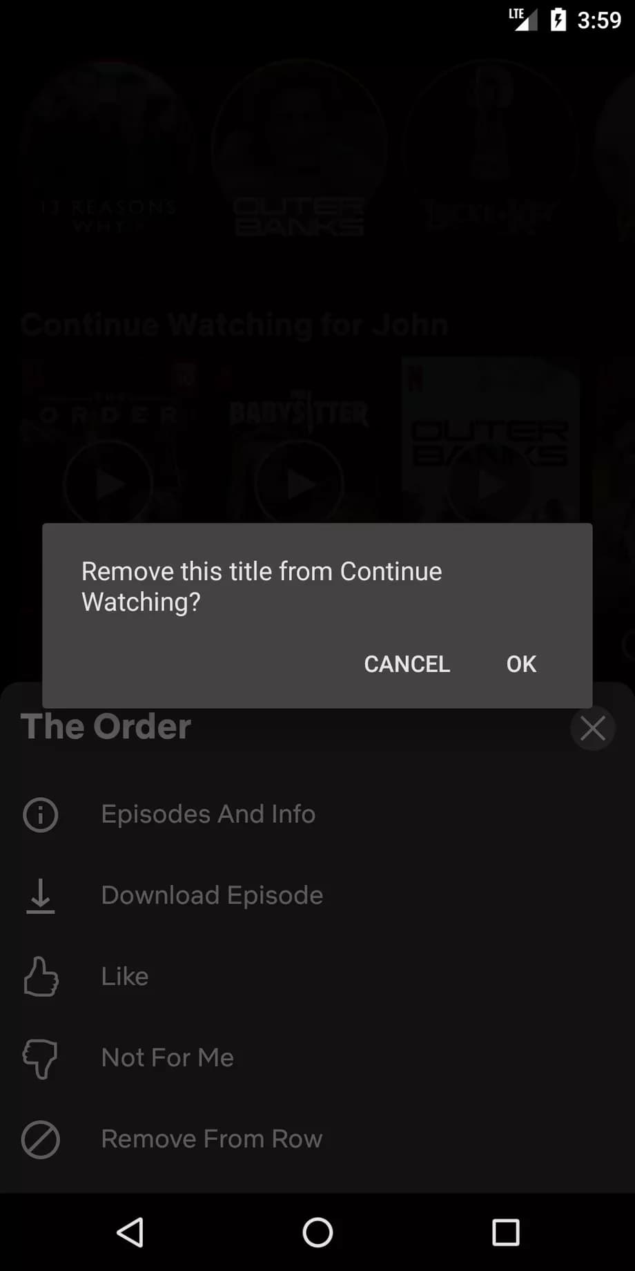 نتفكلس حذف المحتوى من تبويب "متابعة المشاهدة" 1