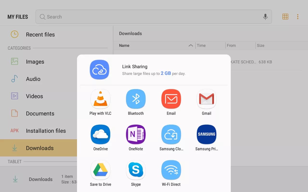 Wifi Direct في إرسال الملفات 4